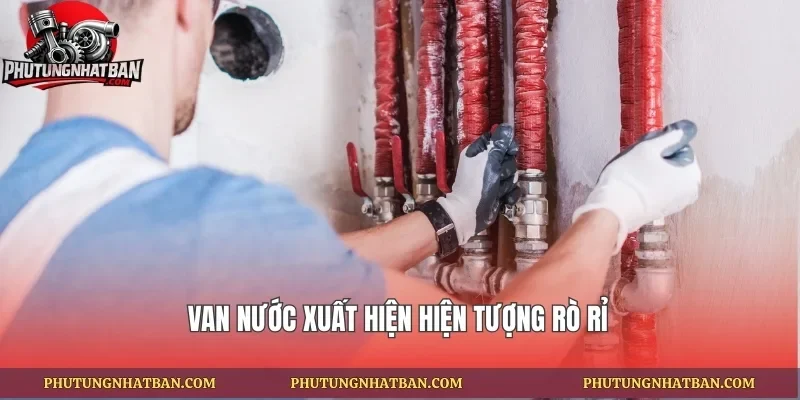 Van nước xuất hiện hiện tượng rò rỉ