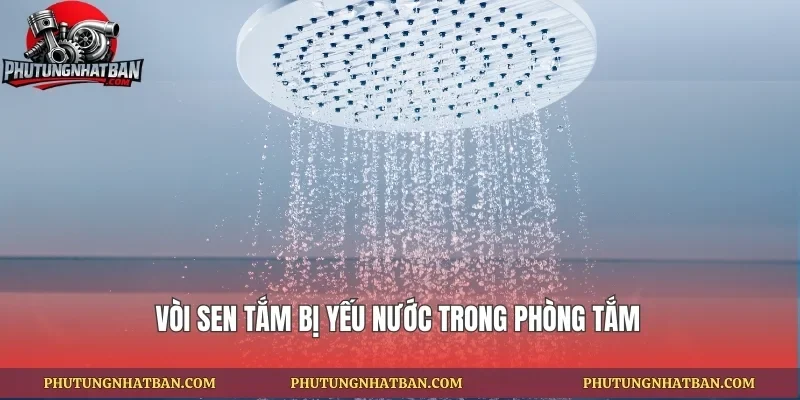 Vòi sen tắm bị yếu nước trong phòng tắm